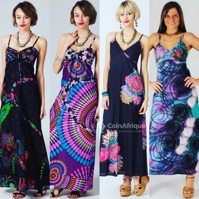 Robe Coton Warehouse UK - Taille 12 - Ivoire Imprimé Noir Et Jaune - Doublée - Très Bon état
