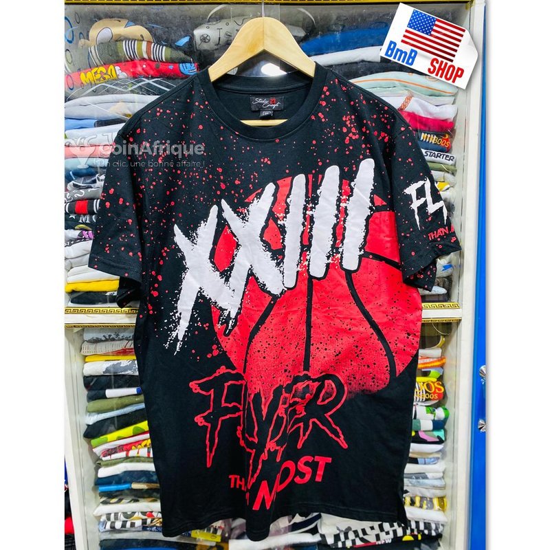 T-shirt Homme TOG 24 Taille L - Ivoire, Coton 100%, Imprimé Graphique, Bon état