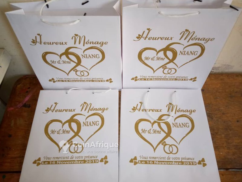 Services , Design & Photo Sacs mariage et baptême au Sénégal