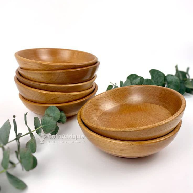 Lot De 4 Assiettes Effet Bois – Tiger Stores Danemark, 13 Cm, Acrylique, Très Peu Utilisées