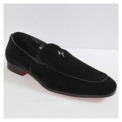 Slippers en daim noir