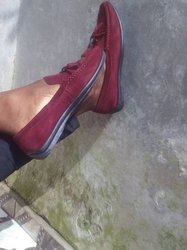 Mocassins en daim - cuir blanc