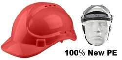 Casque de chantier / rouge en pp