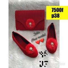 Ensemble ballerines et pochette 