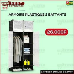 Armoire plastique 2 battants
