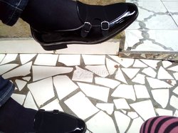 Chaussures de ville en cuir ciré