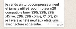 Turbo compresseur BMW
