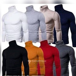 Pull col roulé