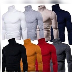 Pull col roulé