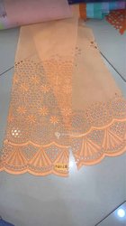Tissu voile brodée coton