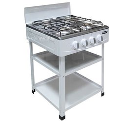 Smart Technology cuisiniére avec etagère - gaz 4 feux stc-507