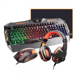 Ensemble clavier souris casque et tapis sourie Meetion C500