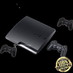 Playstation 3 slim - 250go - 3 manettes bluetooth - 2 câbles de rechargement de manettes - 20 jeux intégrés