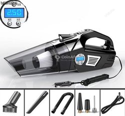 Aspirateur voiture - compresseur d’air Pneus 2 en 1 - Noir