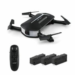 Pack RC drone FPV avec caméra intégrée HD 720P WiFi RTF - 3 Batteries JJRC H37