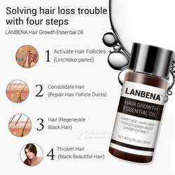 Huile pousse cheveux Lanbena