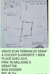 Terrain 585m²  - Angré