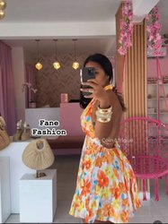 Mini robe élégante florale pour femme 