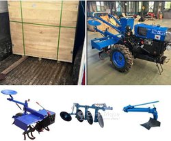 Motoculteur 18 chevaux + 3 accessoires + 1 charette