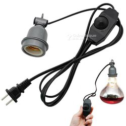 Support de lampe chauffante avec interrupteur