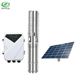 Pompe solaire pour puits aménagé 