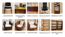 Lot materiels de blanchisserie et mobiliers 