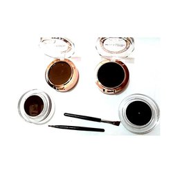 Eye-liner crème + poudre sourcils noir + brun