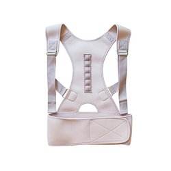 Correcteur de posture - support lombaire réglable pour dos clavicule - beige