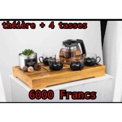 Théière + 4 tasses